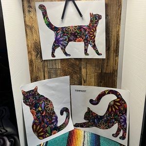New Maydahui Trio Flower cat wall decals, suitable for walls or furniture
